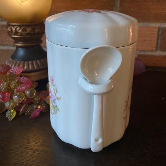 FTDA tea container w spoon and cover A12 - Picture 5 of 10